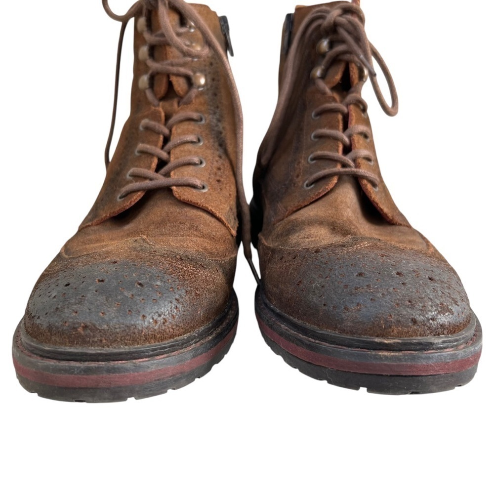 Fluchos Boots Men Sz 8 EU 41 Brown Distressed Leather Hipster Spain - Picture 4 of 11